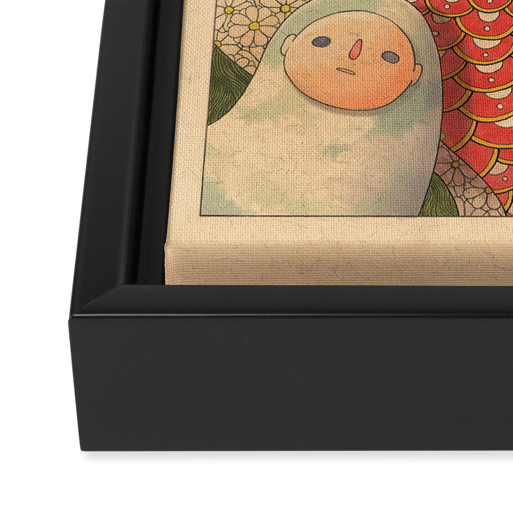Pattern Worms Framed Canvas Print Gallery Image 3
