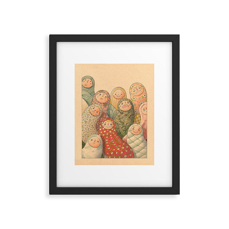Pattern Worms Framed Art Print Gallery Image 5