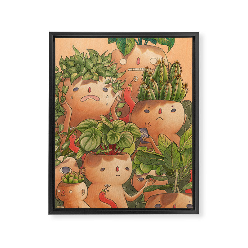 Plant-minded Framed Canvas Print Gallery Image 6