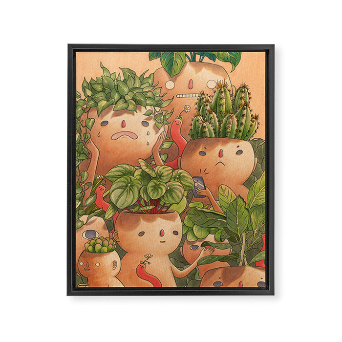 Plant-minded Framed Canvas Print Gallery Image 1