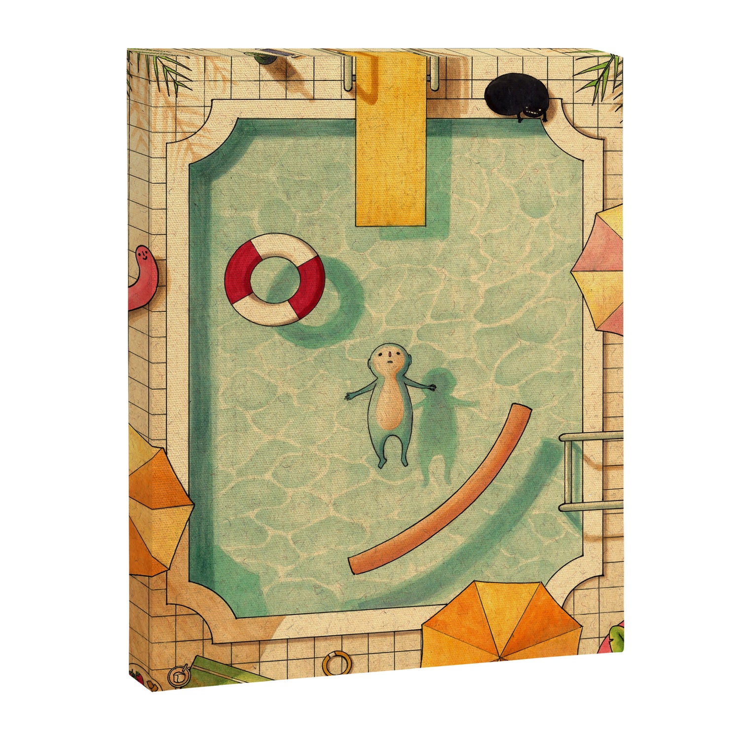 Pool Thoughts Canvas Print Gallery Image 3