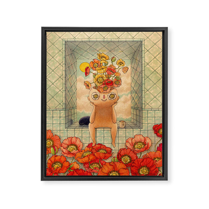 Poppy Season Framed Canvas Print Gallery Image 1