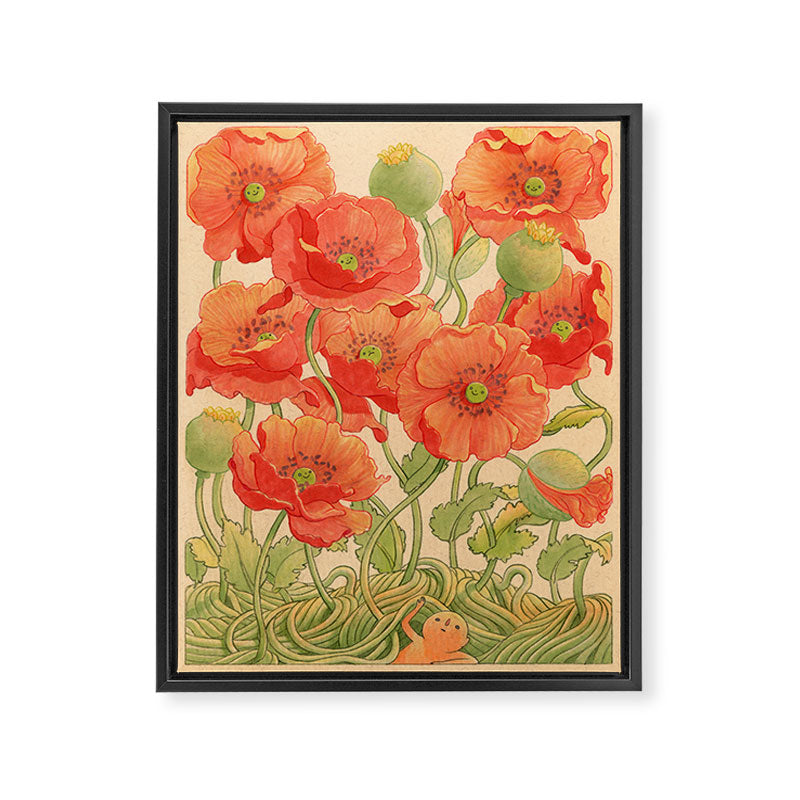 Poppy Season Framed Canvas Print Gallery Image 6