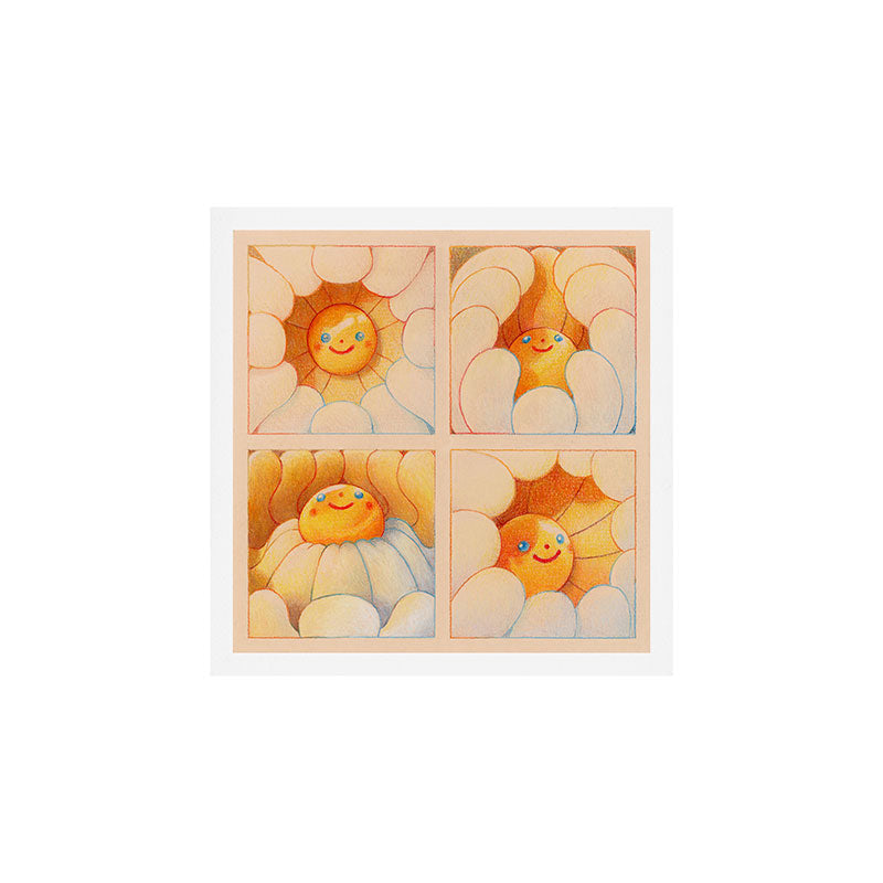 Rainbow Daisies Art Print Gallery Image 1