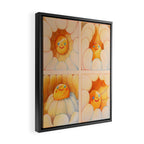Rainbow Daisies Framed Canvas Print Gallery Image 2