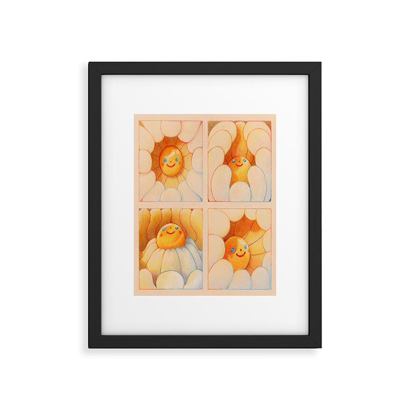 Rainbow Daisies Framed Art Print Gallery Image 6