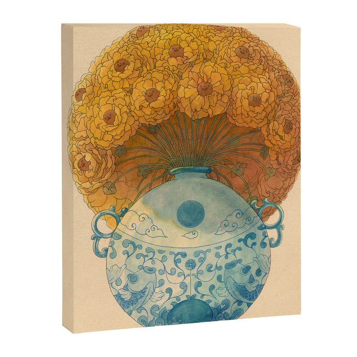 Round Bloom Canvas Print Gallery Image 1