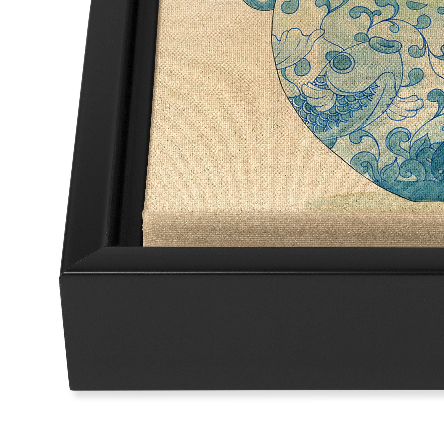 Round Bloom Framed Canvas Print Gallery Image 3