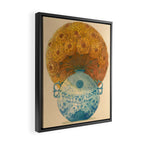 Round Bloom Framed Canvas Print Gallery Image 2