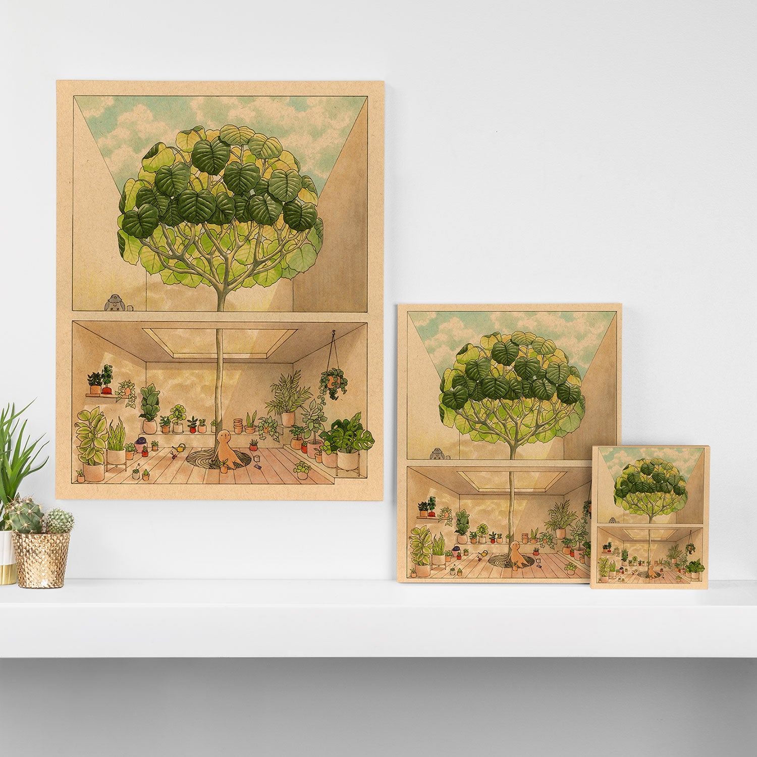Round Tree Canvas Print Gallery Image 3