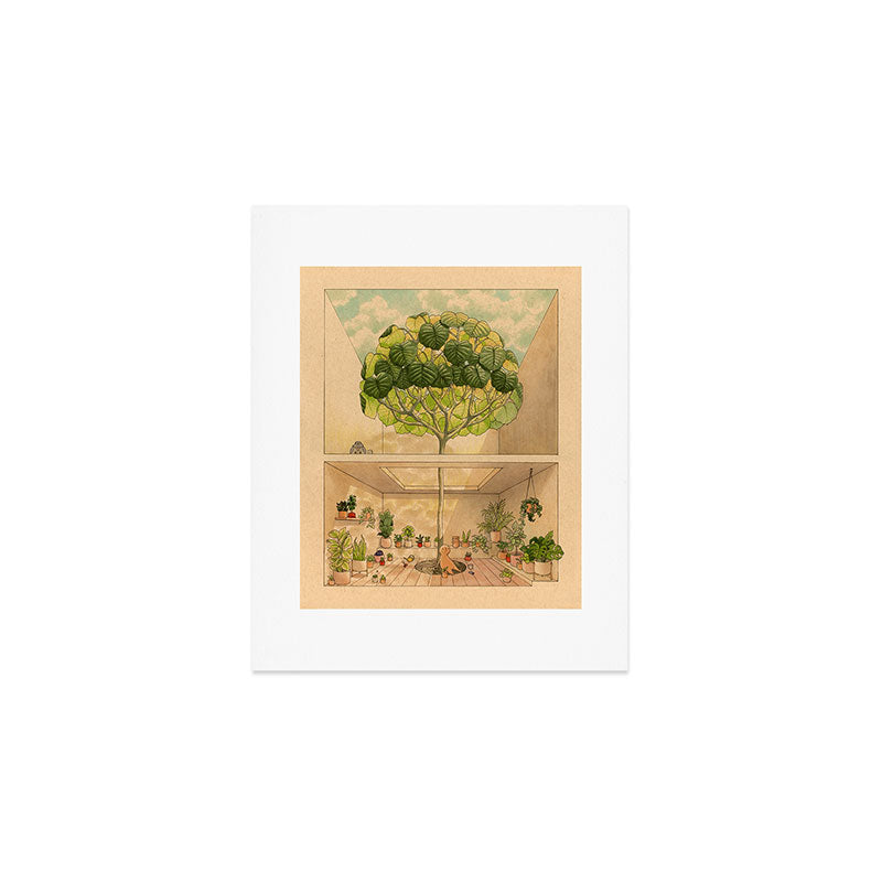 Round Tree Art Print