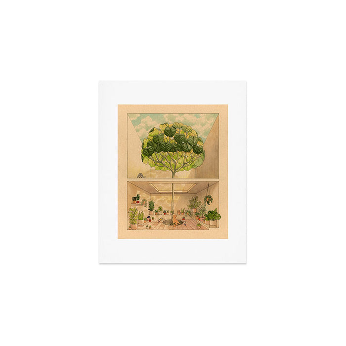 Round Tree Art Print Gallery Image 1