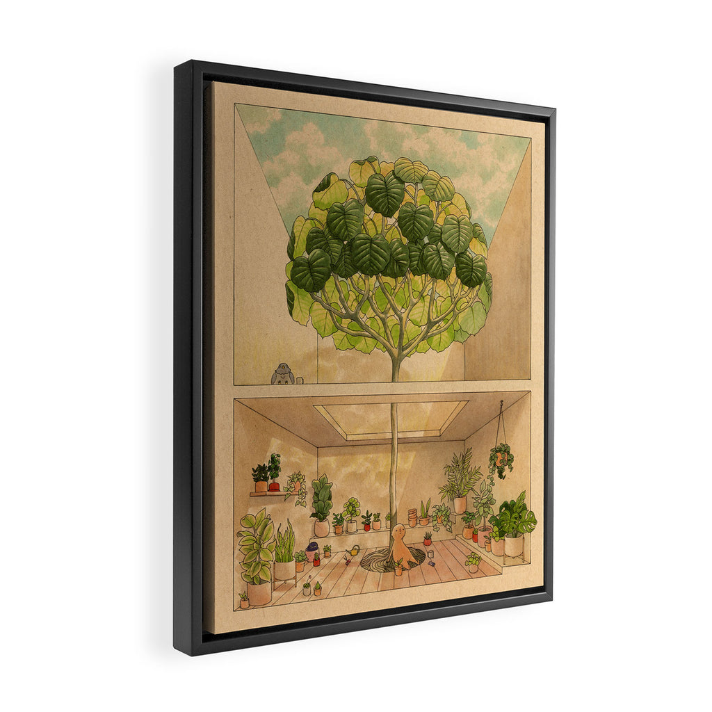Round Tree Framed Canvas Print Gallery Image 2