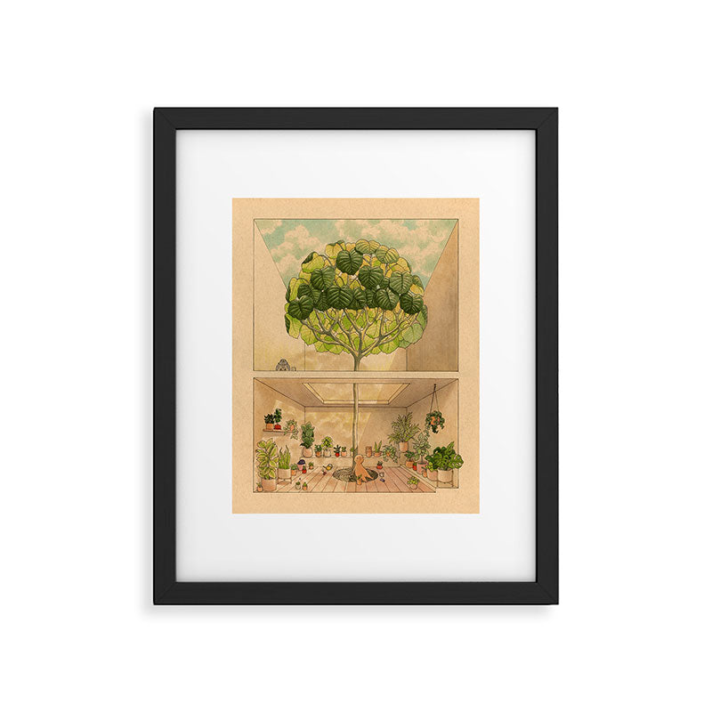 Round Tree Framed Art Print Gallery Image 4