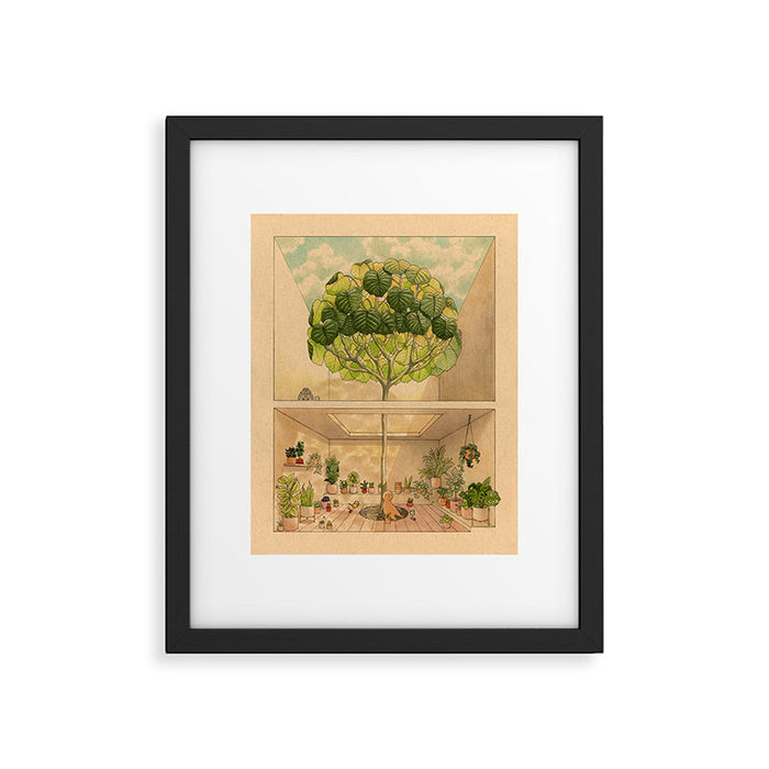 Round Tree Framed Art Print Gallery Image 1