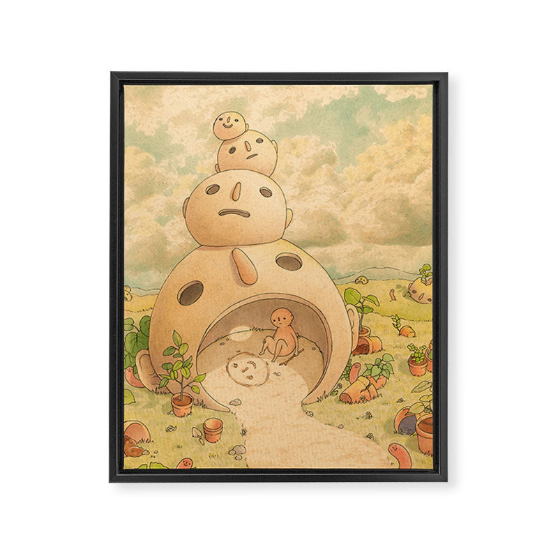 Ruins Framed Canvas Print Gallery Image 6