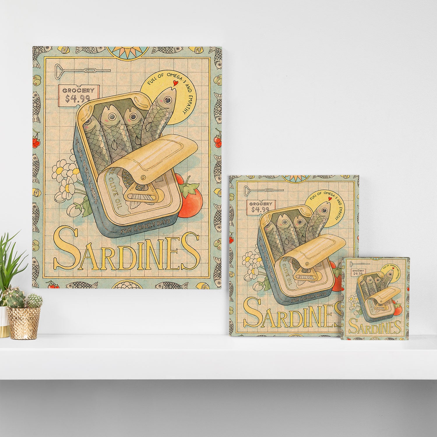 Sardines Canvas Print Gallery Image 3
