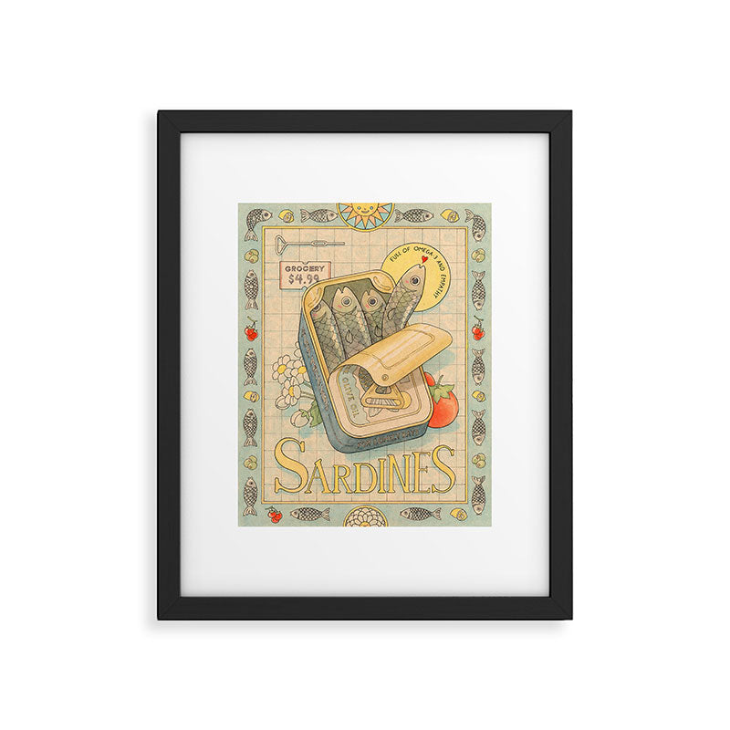 Sardines Framed Art Print Gallery Image 4