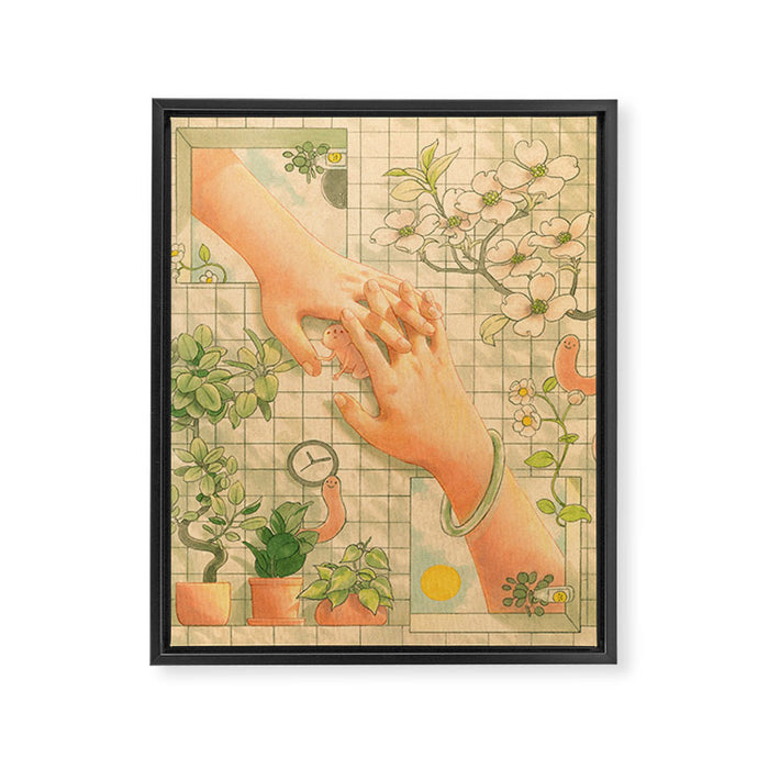 Self Care Framed Canvas Print Gallery Image 1