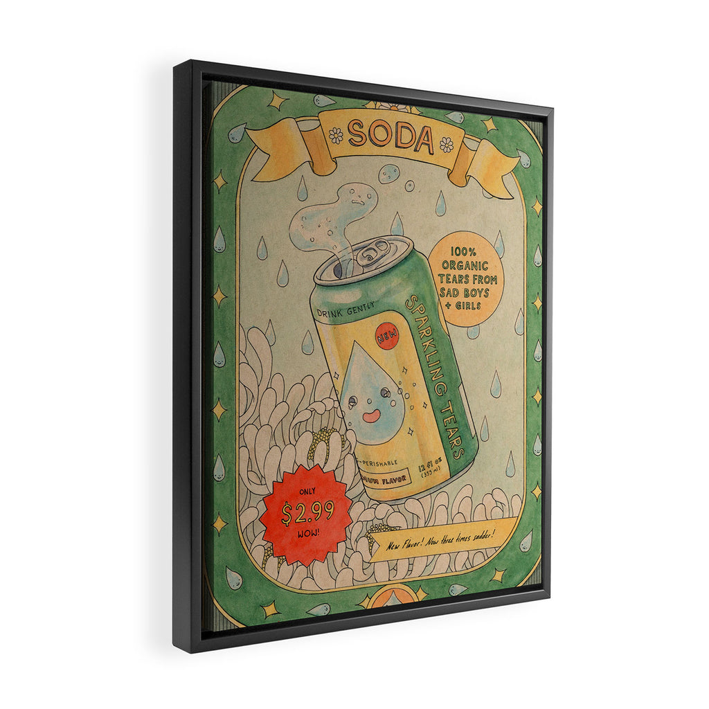Soda Framed Canvas Print Gallery Image 2