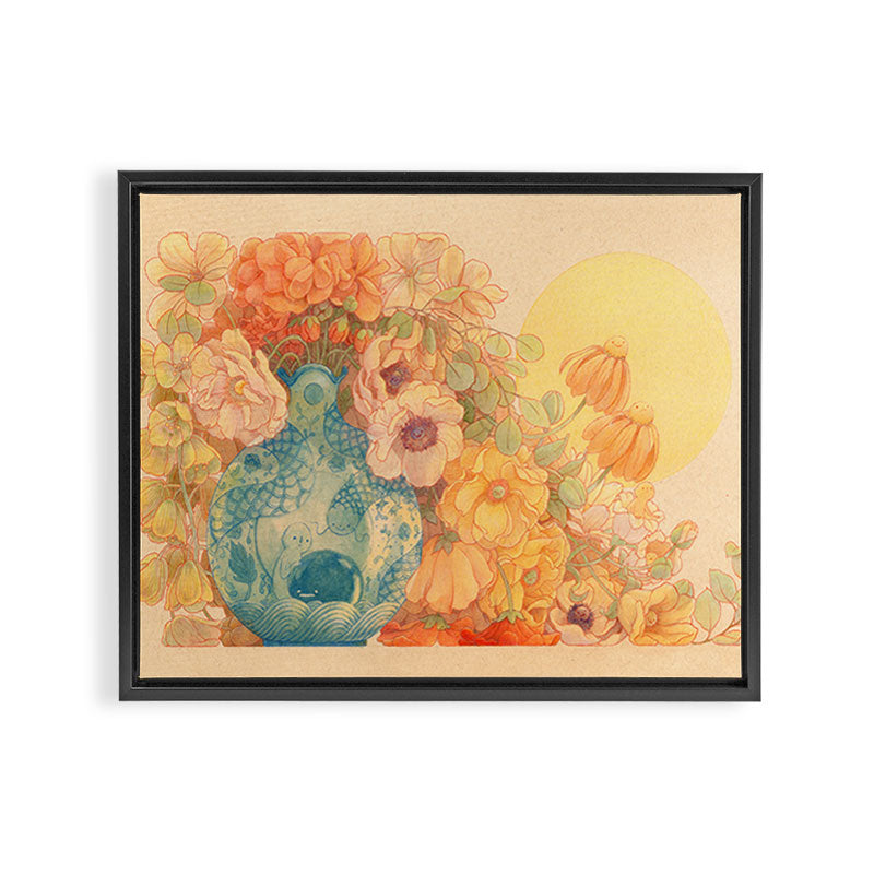 Soft Bloom Framed Canvas Print Gallery Image 3