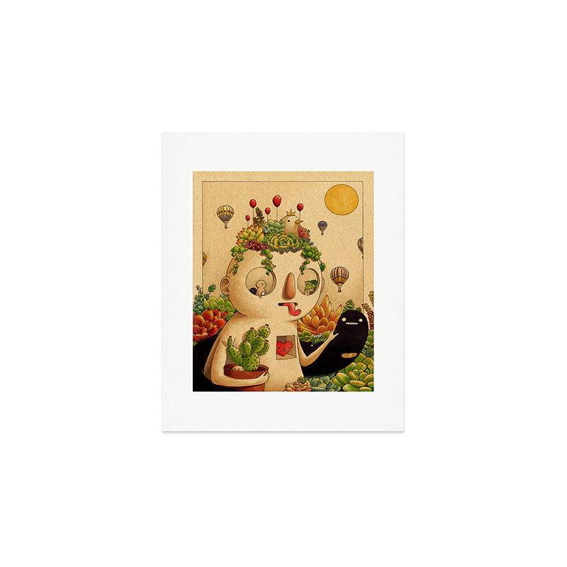 Succulent Man Art Print Gallery Image 1