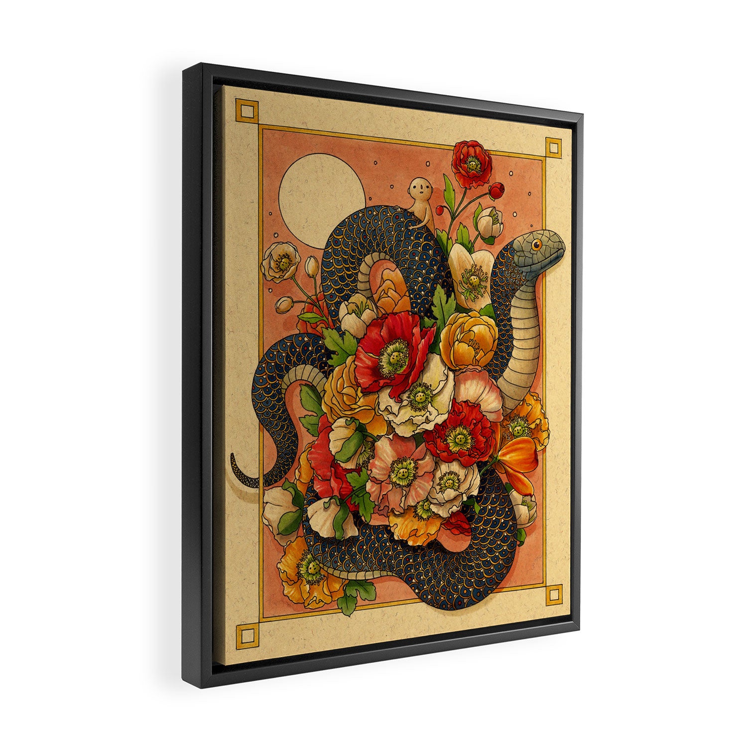 Summer Bouquet Framed Canvas Print Gallery Image 2