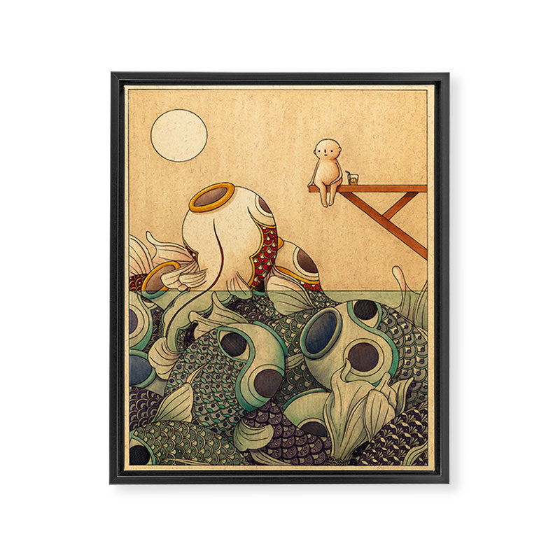 Summer by the Sea Framed Canvas Print Gallery Image 6
