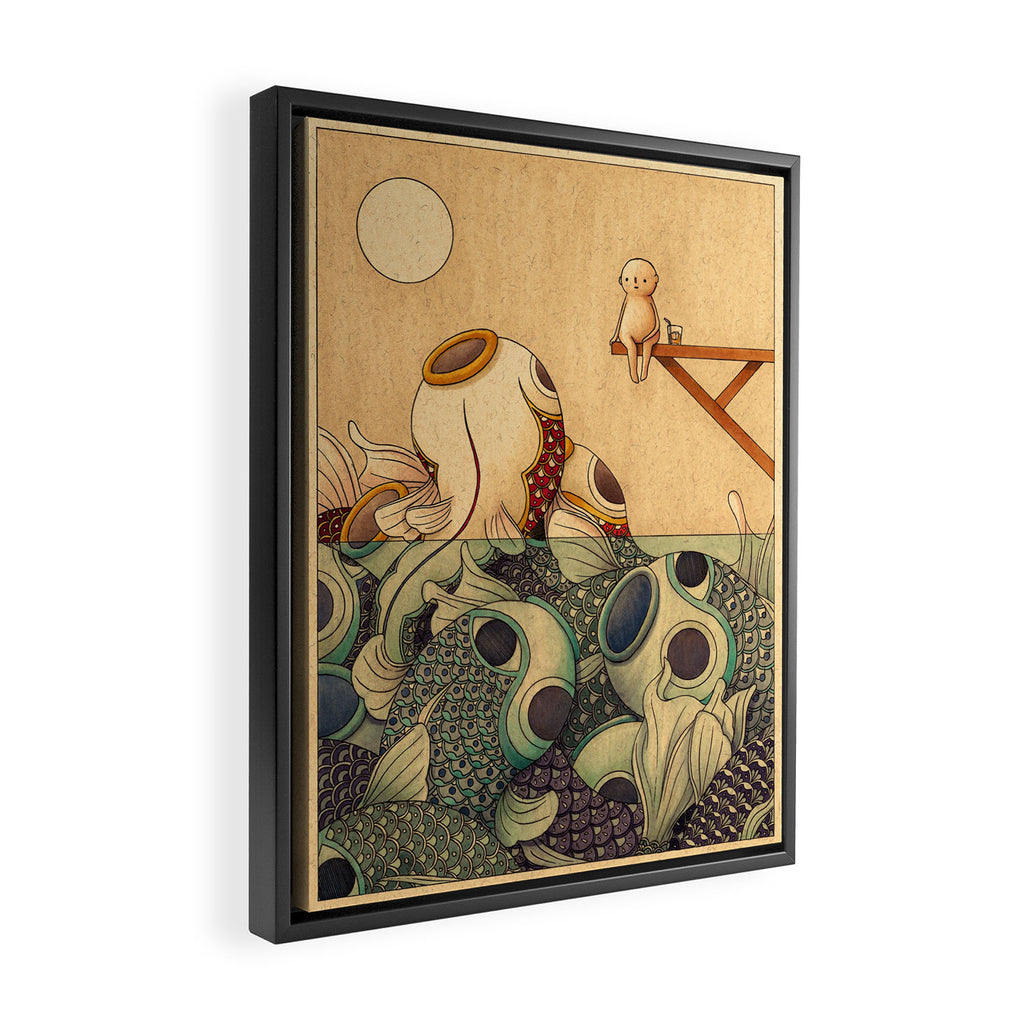 Summer by the Sea Framed Canvas Print Gallery Image 2