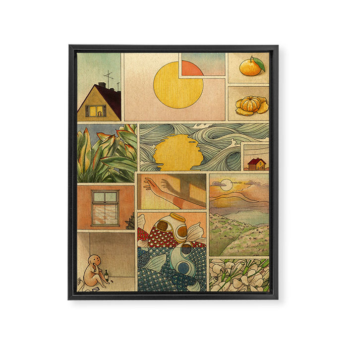 Summer Framed Canvas Print Gallery Image 1