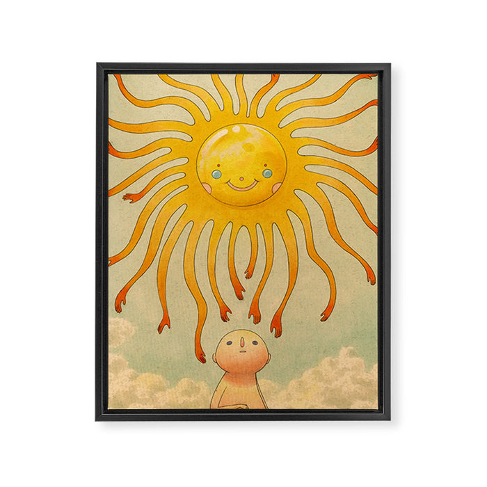 Summer Sun Framed Canvas Print Gallery Image 1