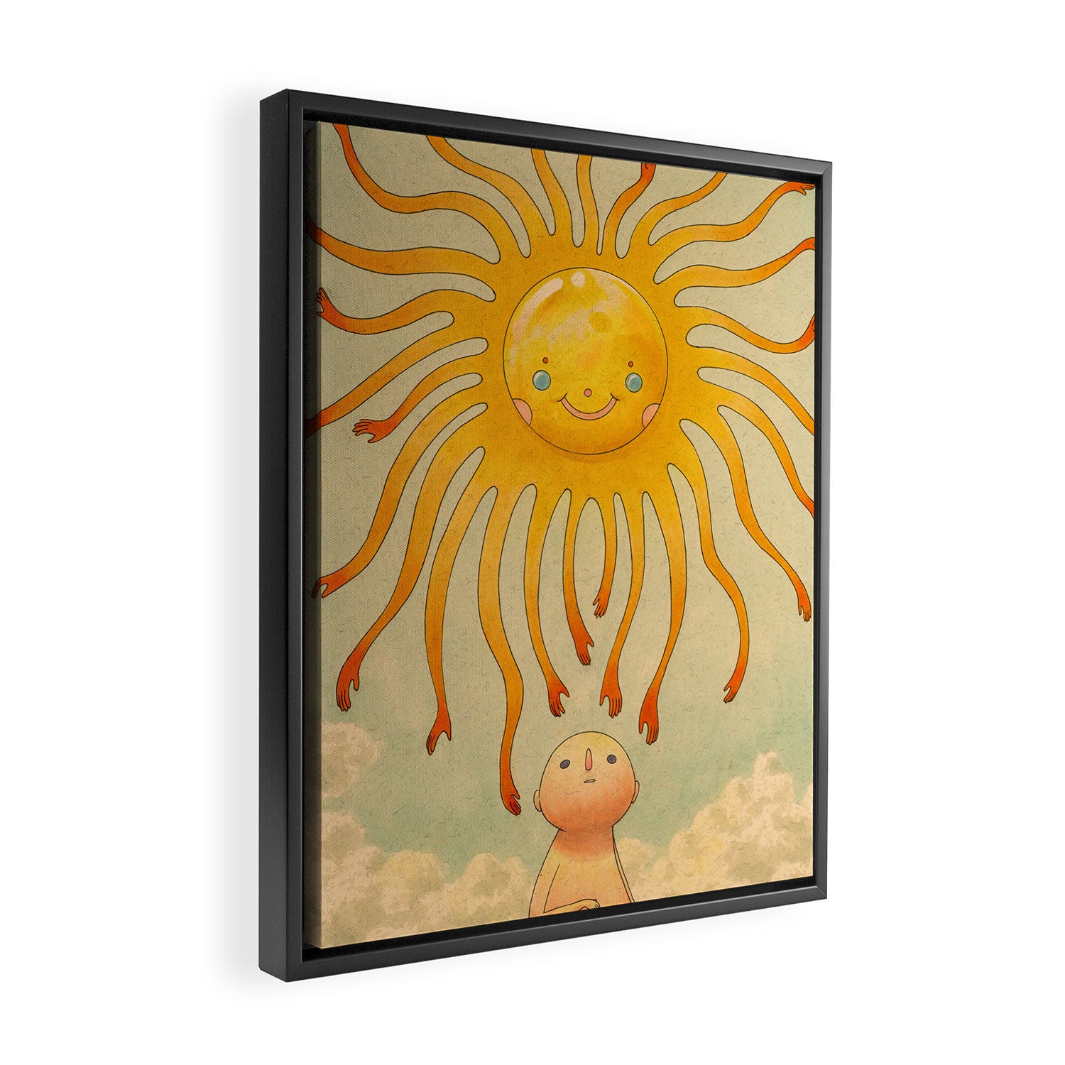 Summer Sun Framed Canvas Print Gallery Image 2