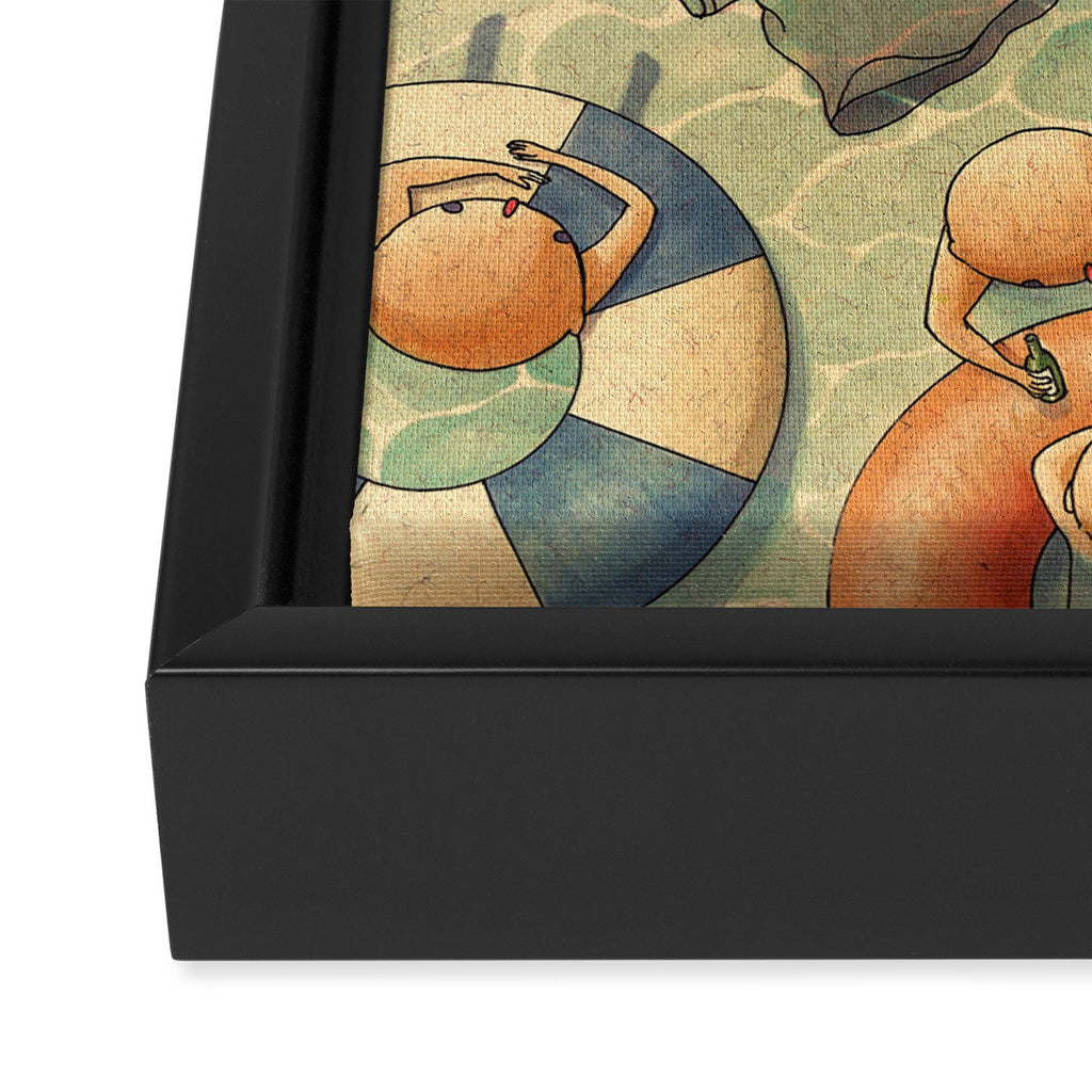 Summertime Framed Canvas Print Gallery Image 3