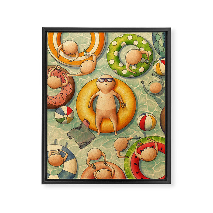 Summertime Framed Canvas Print Gallery Image 1