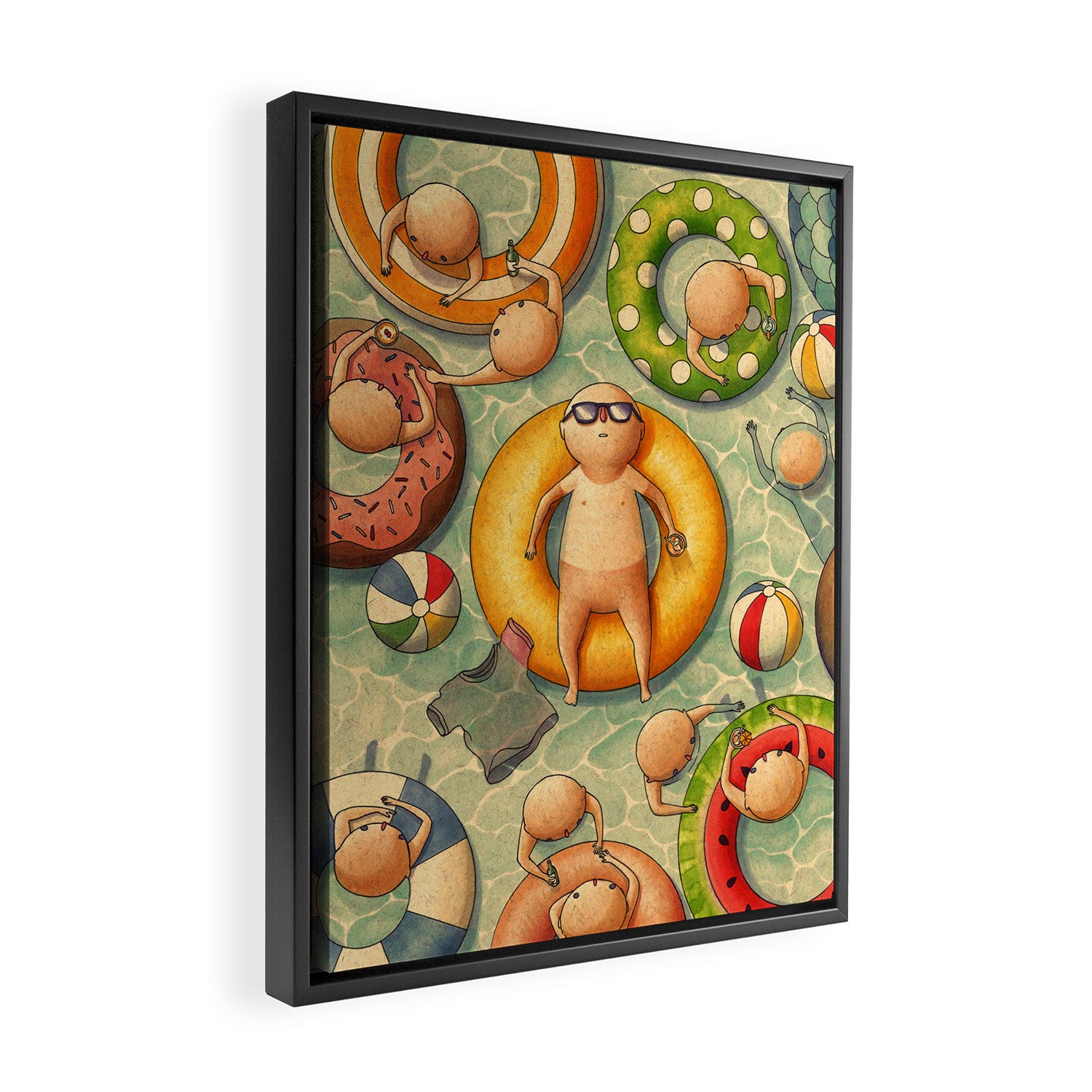 Summertime Framed Canvas Print Gallery Image 2