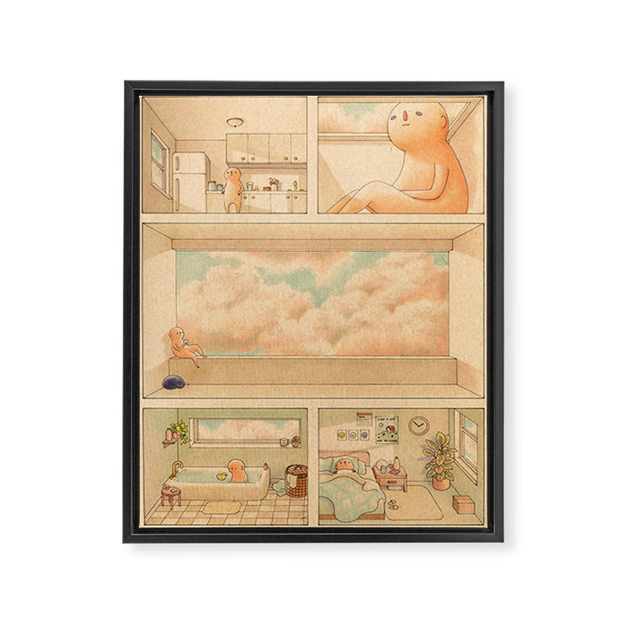 Sunny Days Inside Framed Canvas Print Gallery Image 1