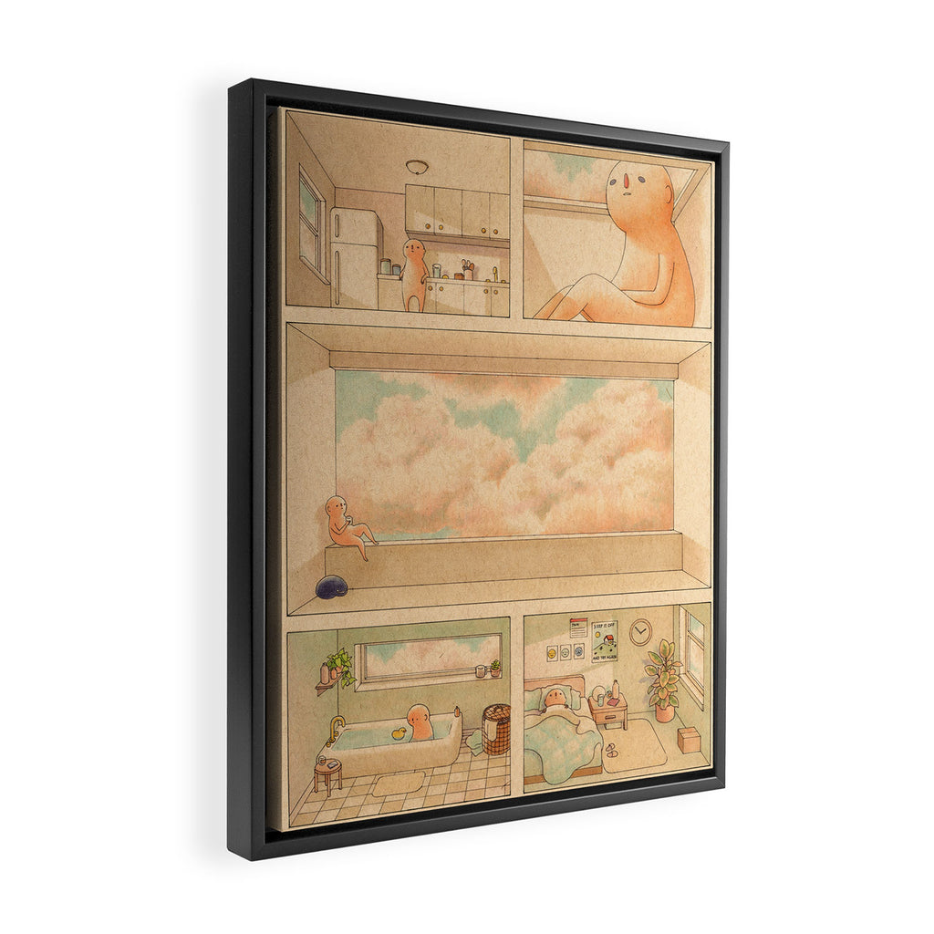 Sunny Days Inside Framed Canvas Print Gallery Image 2