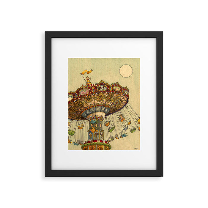 Swing Ride Framed Art Print Gallery Image 1