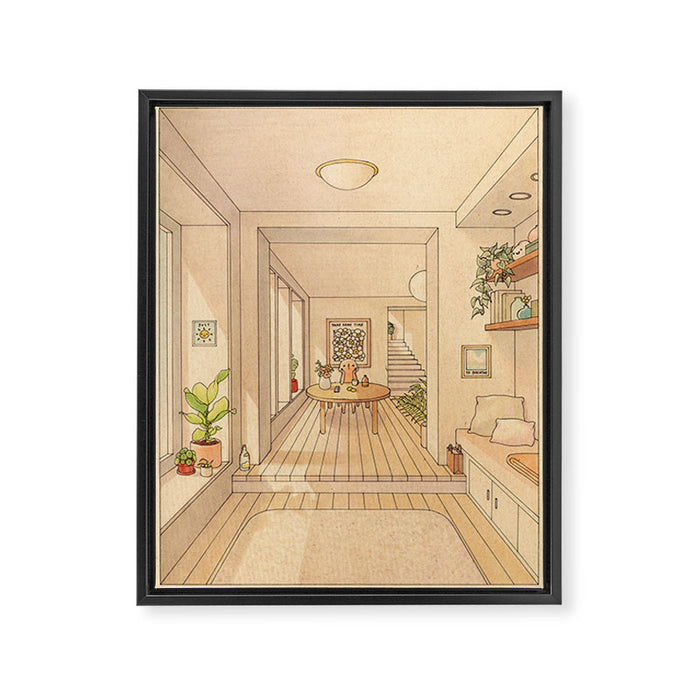 Take Some Time Framed Canvas Print Gallery Image 1