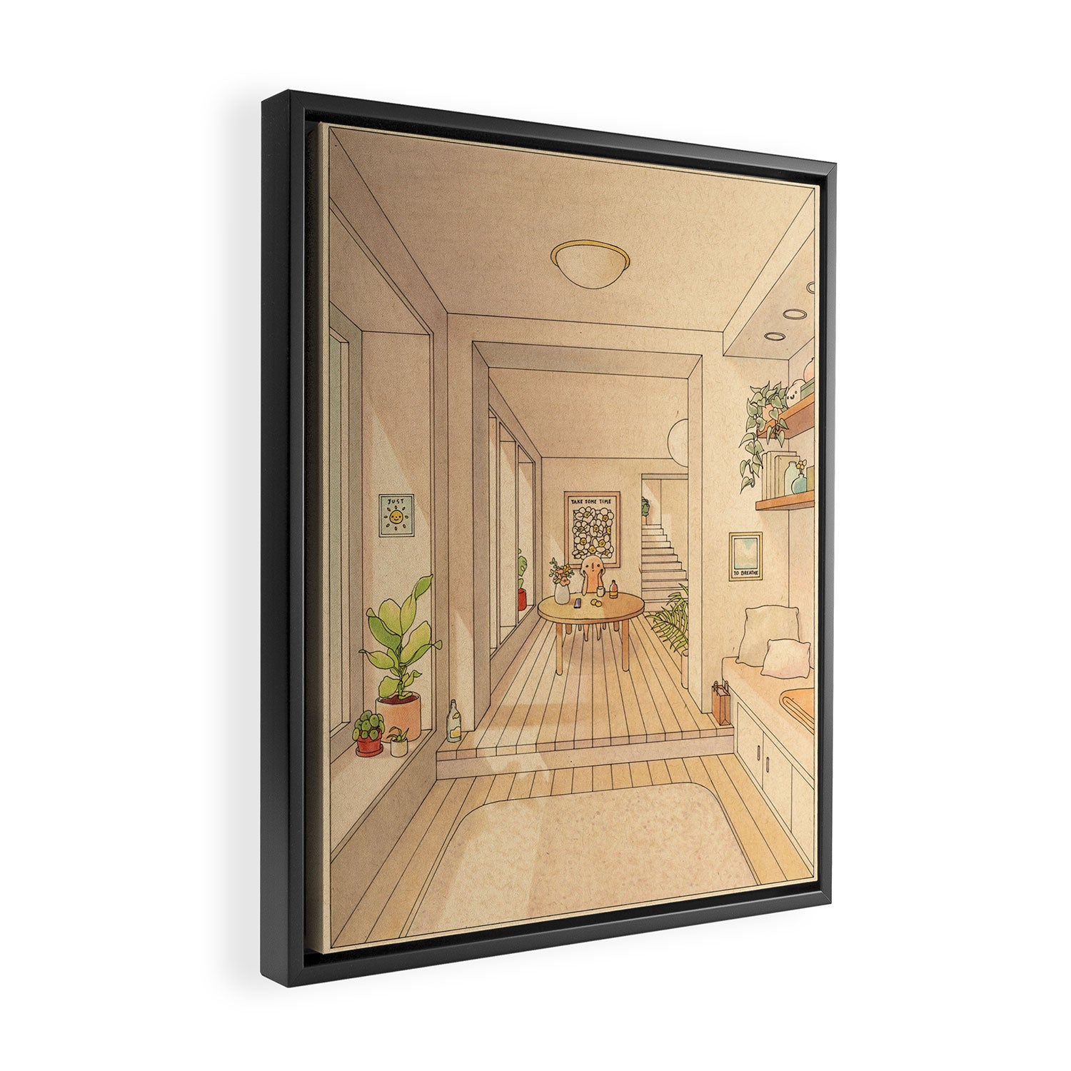 Take Some Time Framed Canvas Print Gallery Image 2