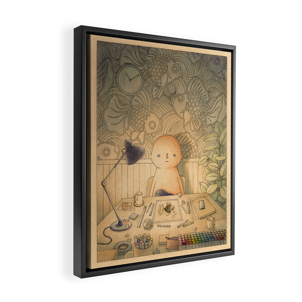 The Artist Framed Canvas Print Gallery Image 2