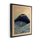The Fear (Blue) Framed Canvas Print Gallery Image 2