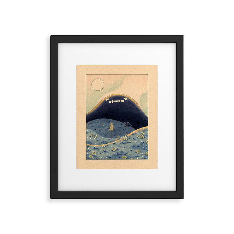 The Fear (Blue) Framed Art Print Gallery Image 5