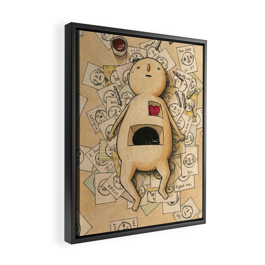 The Illustrator Framed Canvas Print Gallery Image 2