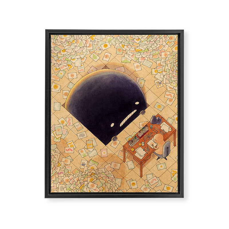 The Illustrator Framed Canvas Print Gallery Image 6