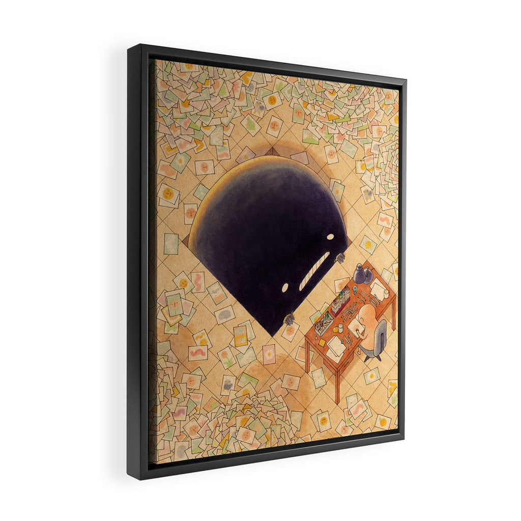 The Illustrator Framed Canvas Print Gallery Image 2