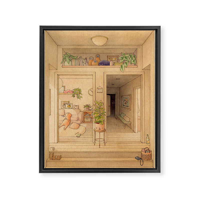 Two Doors Framed Canvas Print Gallery Image 6