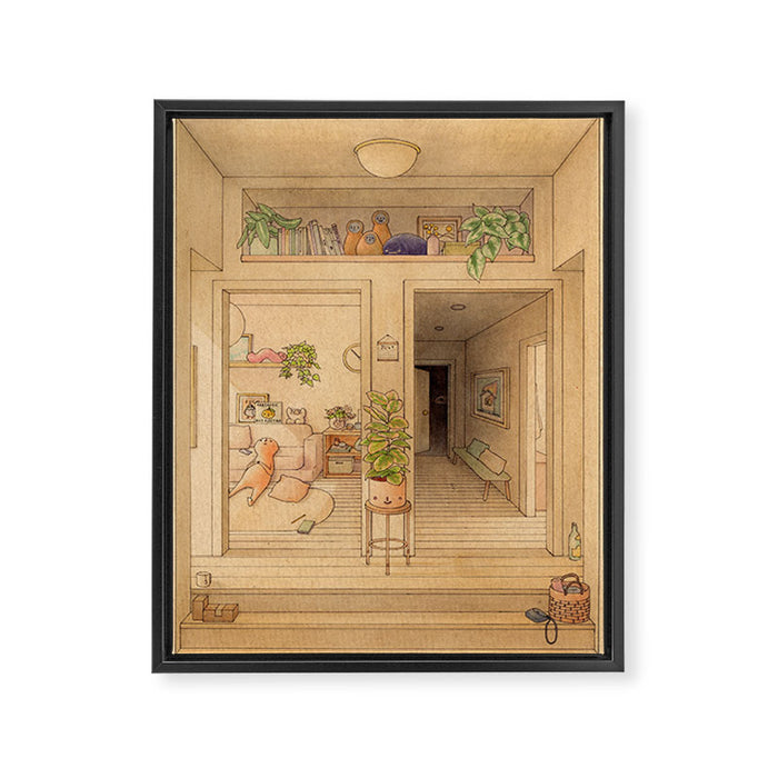 Two Doors Framed Canvas Print Gallery Image 1