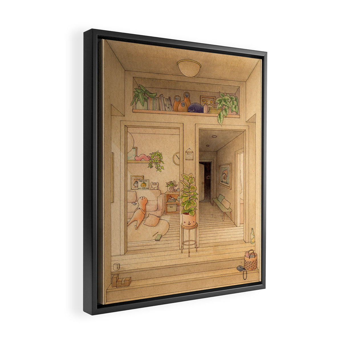 Two Doors Framed Canvas Print Gallery Image 2