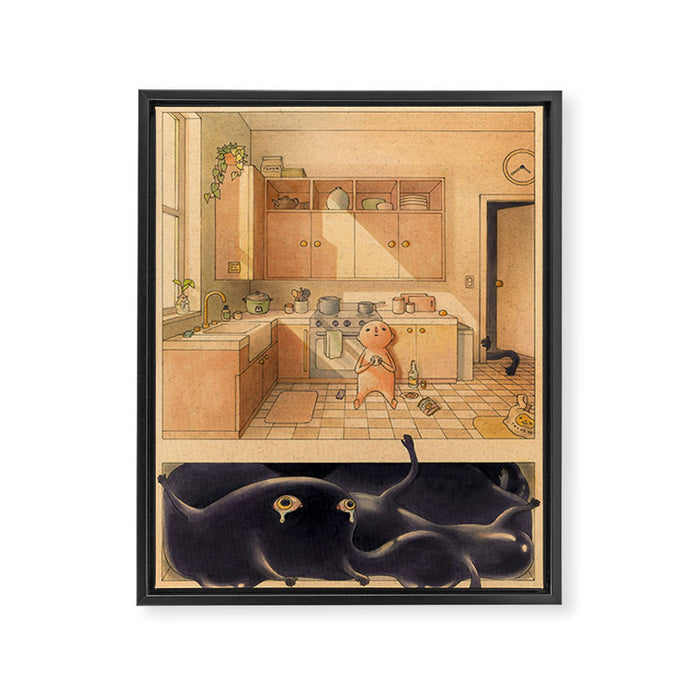 Ugly Feeling  Framed Canvas Print Gallery Image 1